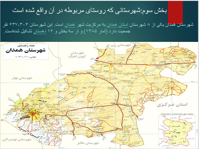 پاورپوینت روستای قلی کندی همدان