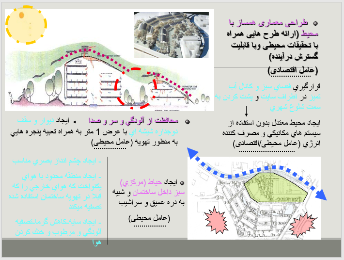 پاورپوینت بررسی اصول و مبانی معماری پایدار