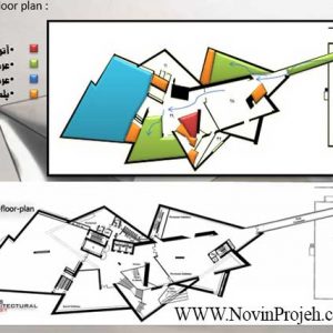 پلان طبقه دوم موزه هنر دنور